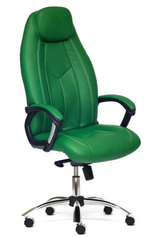 Кресло «Босс люкс» (Boss lux) (Искусственная зелёная кожа)
