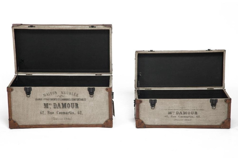 Набор из 2-х столиков-сундуков Secret De Maison «Fondu» (mod. М-12882) (Коричневый)