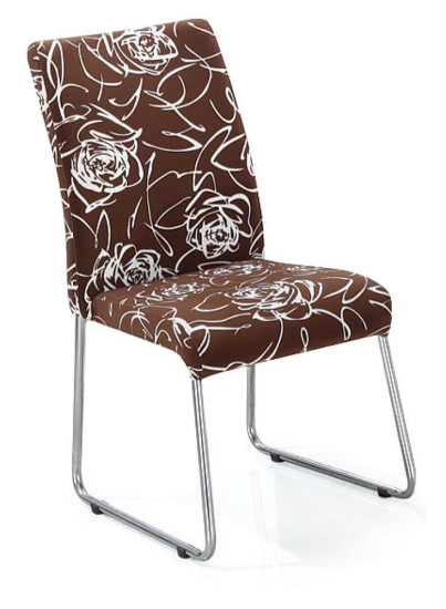 Стул обеденный F 265-2 (Коричневый с цветами)