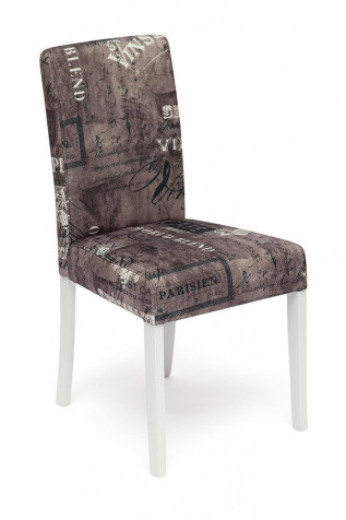 Стул с мягким сиденьем и спинкой «Linea» (Линеа) (Ткань коричневый «Париж»)