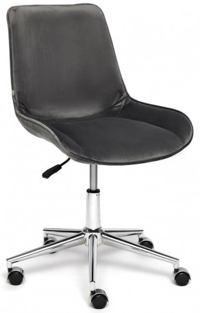 Кресло офисное TetChair «Style» (серый велюр)