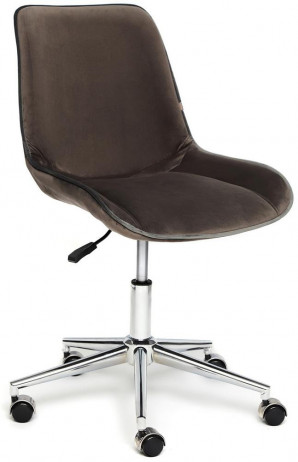 Кресло офисное TetChair «Style» (коричневый велюр)