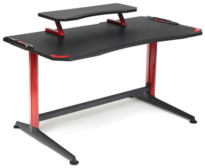 Стол компьютерный «Cyber-1» (чёрный/красный)