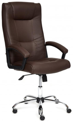 Кресло офисное TetChair «Максима» (Maxima) (Искусств. коричневая кожа)