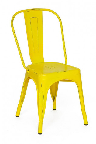 Стул металлический Secret De Maison «Loft Chair» (Лофт Чаир) (mod. 012 yellow) (Желтый)