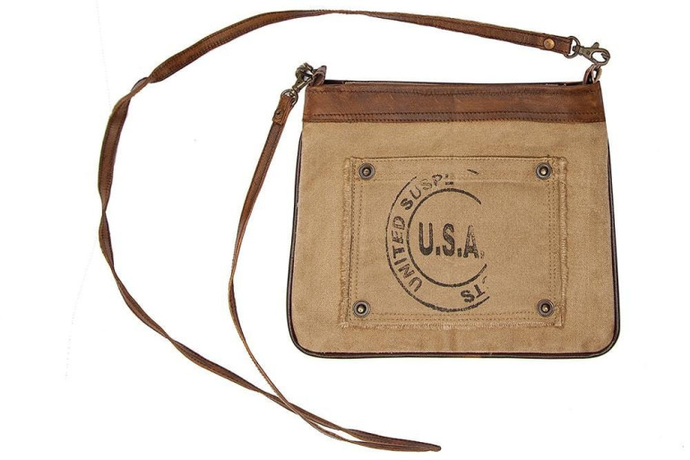 Сумка Secret De Maison «USA» 4288 (Коричневый ткань лофт)