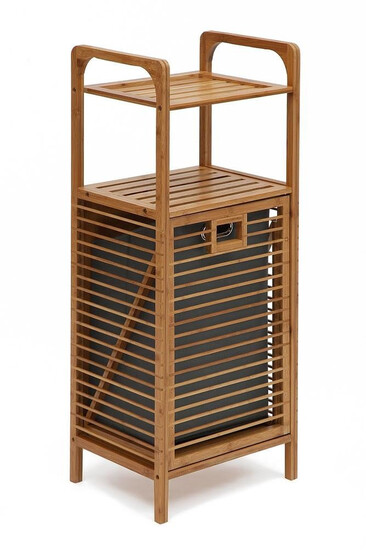 Этажерка с корзиной для белья SN-5108 (Натуральный)