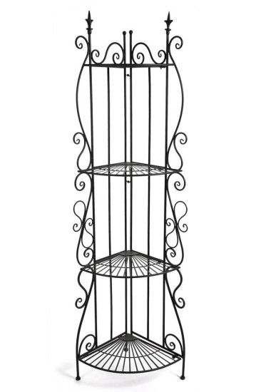 Кованая угловая этажерка Secret De Maison 001 (Чёрный)