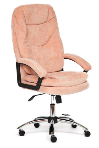 Кресло «Софти хром» (Softy chrome) (Розовая ткань «Misty rose»)