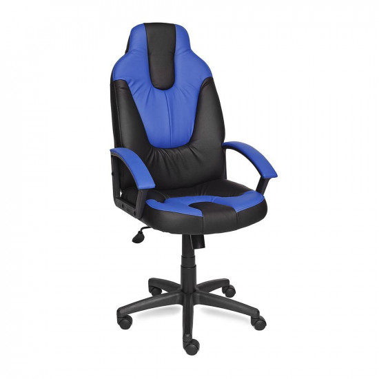 Кресло компьютерное «Neo 2» (Чёрно-синяя искусственная кожа)