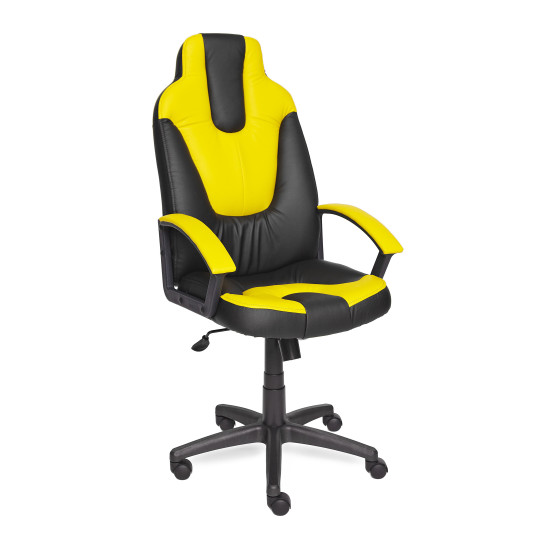 Кресло компьютерное «Нео 2» (Neo 2) (Чёрно-жёлтая искусственная кожа)