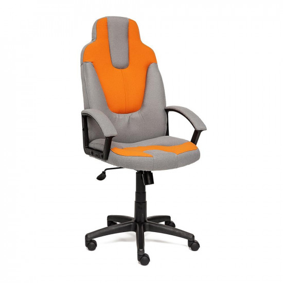 Кресло компьютерное «Нео 3» (Neo 3) (Серая + оранжевая ткань)