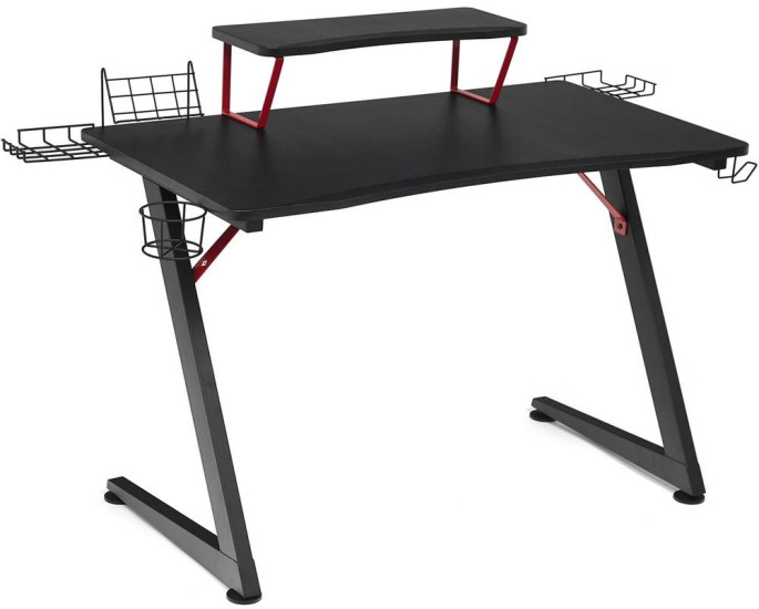 Стол компьютерный «Cyber-5» (чёрный/красный)