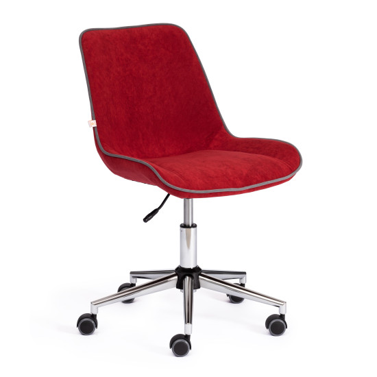 Кресло офисное TetChair «Style» (флок бордовый)