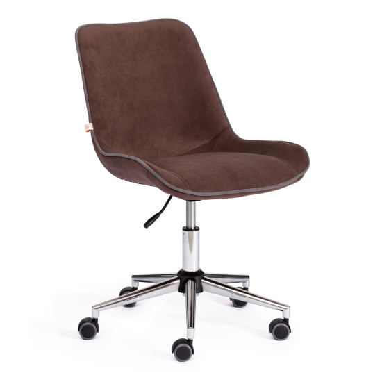 Кресло офисное TetChair «Style» (флок коричневый)