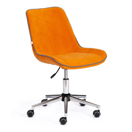 Кресло офисное TetChair «Style» (флок оранжевый)