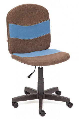 Кресло «Степ» (Step) (Коричневая ткань + синяя ткань)