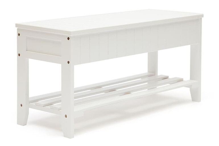 Обувница-скамья с ящиком NY-3020 (Белый)