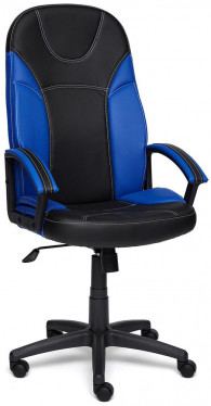Кресло компьютерное «Твистер» (Twister) (Чёрно-синяя искусственная кожа)