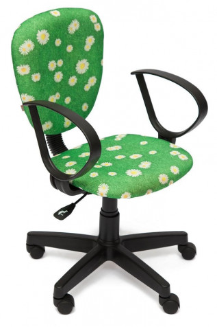 Детское кресло CH 413 (Ткань «Ромашки на зелёном»)