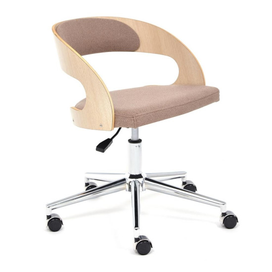 Кресло офисное TetChair «Jazz» (дуб, экошерсть, коричневый)