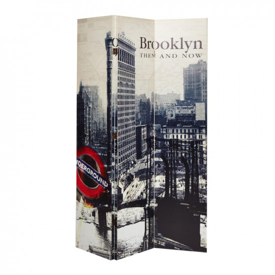 Ширма «Brooklyn» (3 створки) (Серый)