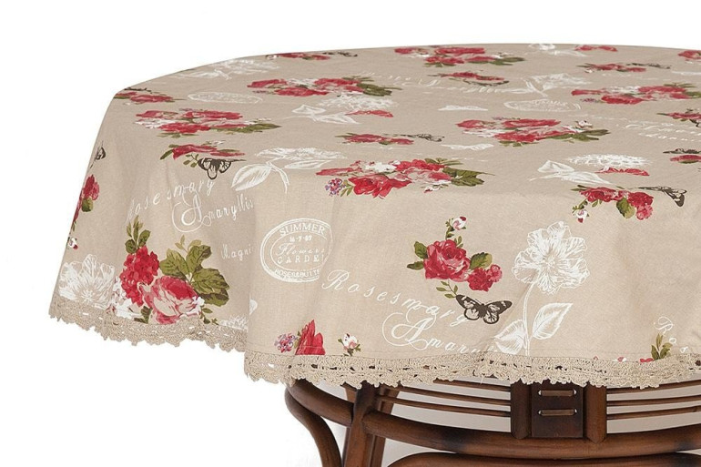 Скатерть круглая в подарочной упаковке Secret De Maison «Summer Garden» (Летний сад) (D 150см)
