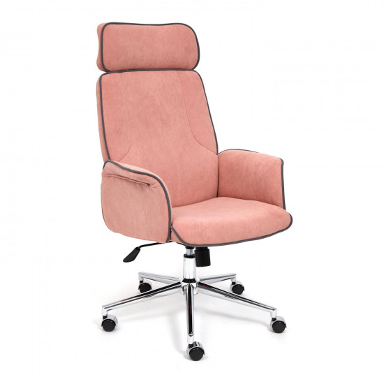 Кресло офисное «Charm» (Розовый флок)