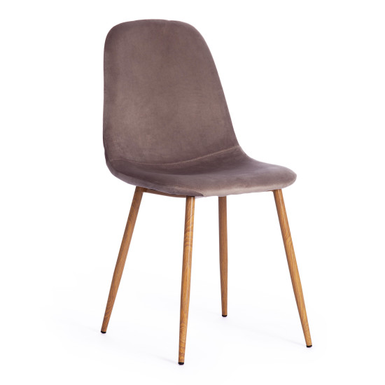 Стул BREEZE (mod. 4724) (серо-бежевый/натуральное дерево)