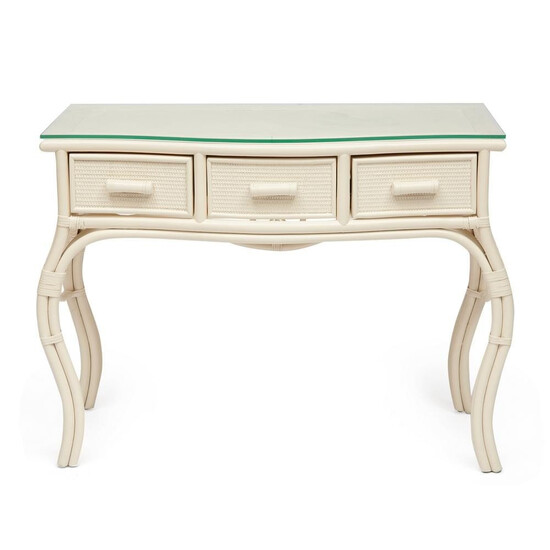 Туалетный столик «Андреа» (Andrea) натуральный ротанг (Белый)