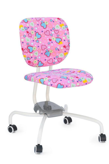 Детское кресло Растём вместе «Пинк Хат» (Pink Heart ZR2013) (Ткань «Pink heart»)
