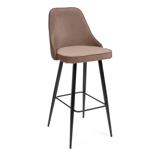 Стул барный «Kish» (mod. 714) (бежевый barkhat 5/черный)
