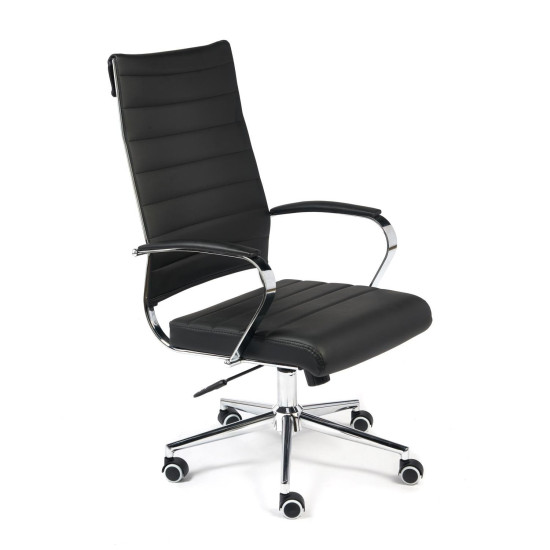 Кресло офисное «City» (кож/зам, черный)