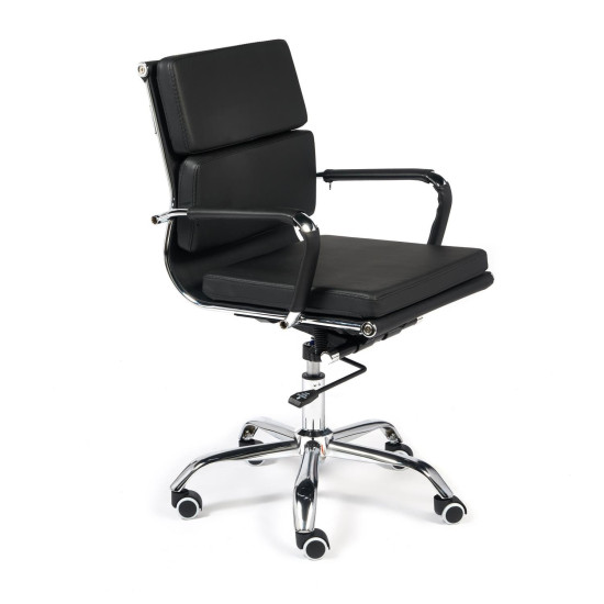 Кресло офисное «Besto low» (кож/зам, черный)