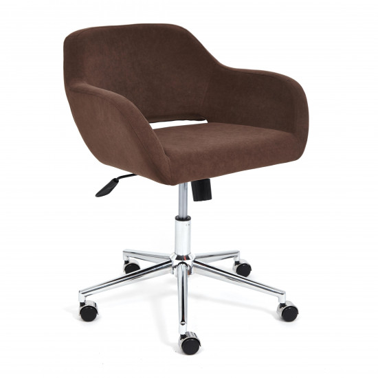 Кресло офисное «Modena» (хром флок, коричневый, 6)