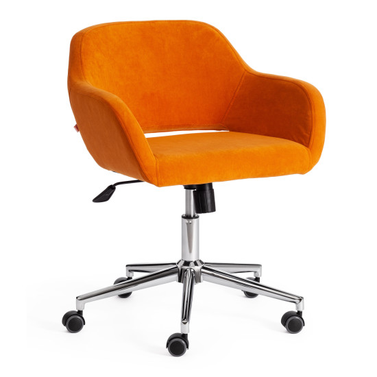 Кресло офисное «Modena» (хром флок, оранжевый, 18)