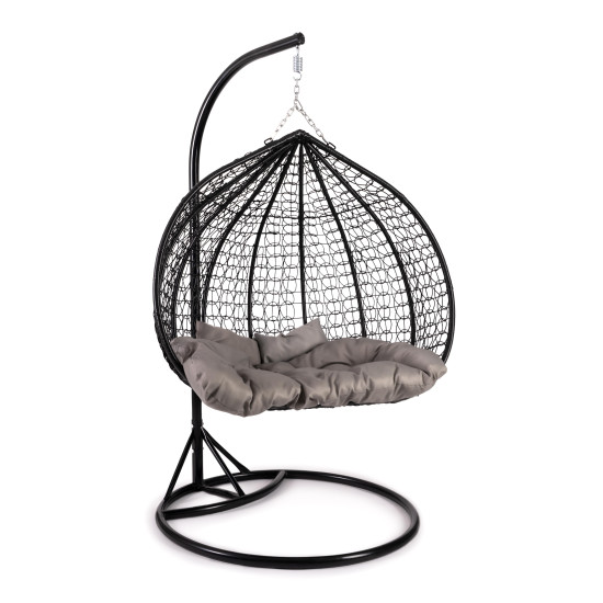 Кресло подвесное (mod. SC-007) с подушкой (черный/черный)
