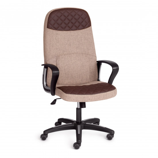 Кресло ADVANCE (ткань/кож/зам, светло-коричневый/коричневый, фостер 04/36-36)