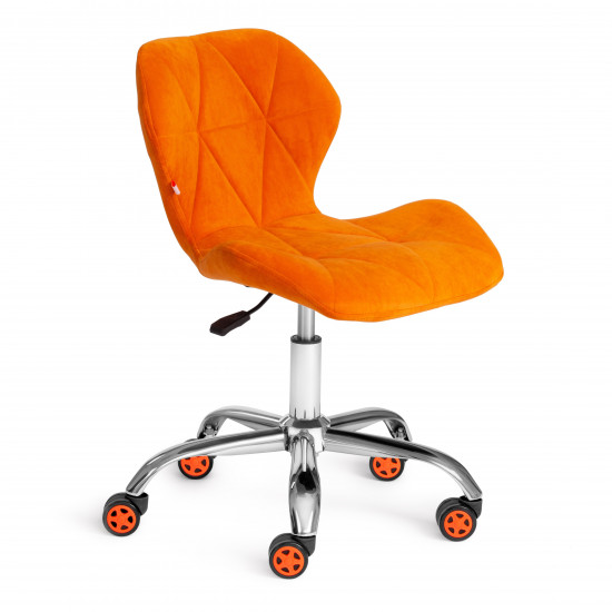 Кресло SELFI (флок, оранжевый, 18)