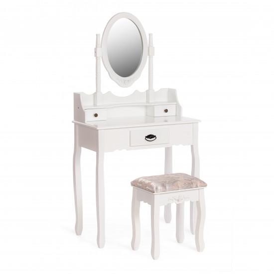Туалетный столик с зеркалом и табуретом Secret De Maison GAUDE (mod. TT-DT003) (Белый (White))