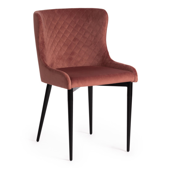 Стул MANTRA (mod. 713) (коралловый barkhat 15 /черный)