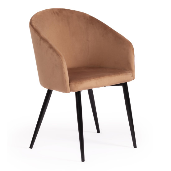 Кресло LA FONTAIN (mod. 004) (коричневый (HLR11)/черный)