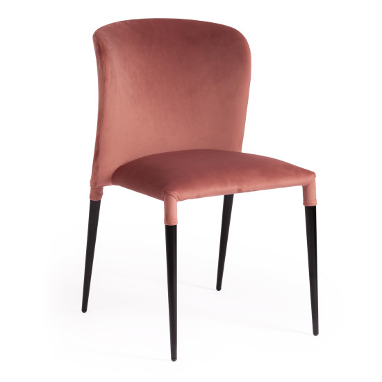 Стул ALVOR (mod. 715) (коралловый barkhat 15 /черный)