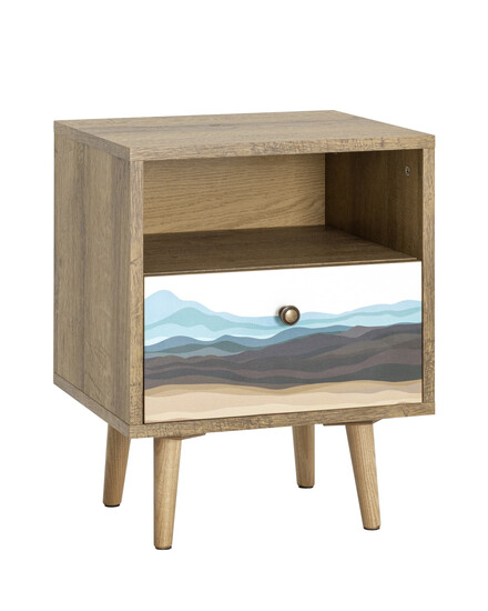 Тумбочка Berber с одним ящиком 11 принт