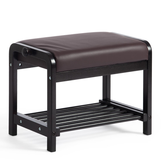 Обувница AX-1021 (венге #9, экокожа темно-коричневая)