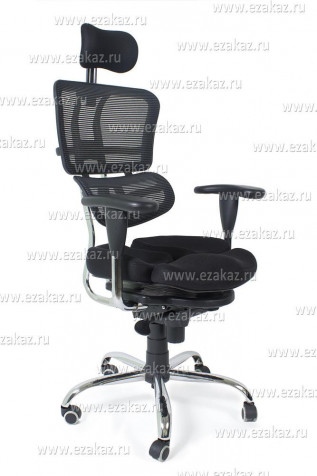 Ортопедическое кресло «Терамо» (Teramo) (Черная ткань-сетка)