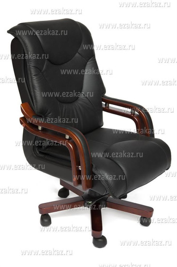 Кресло «Лорд» (Lord) (Натуральная чёрная кожа)