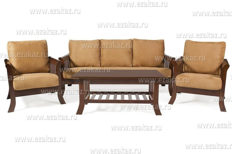 Комплект мягкой мебели «Чoпин» (Chopin) 9913 (Темный орех (Dark Walnut))