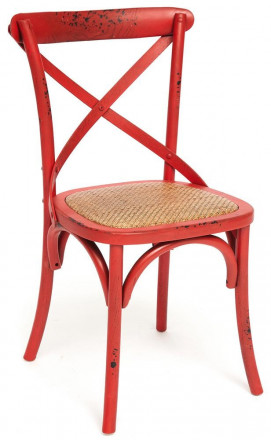 Стул Secret De Maison «Cross Chair» mod. CB2001 (Античный красный)