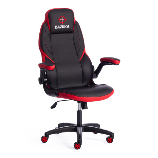 Кресло компьютерное «Bazuka» (Чёрно-красная искусств. кож)
